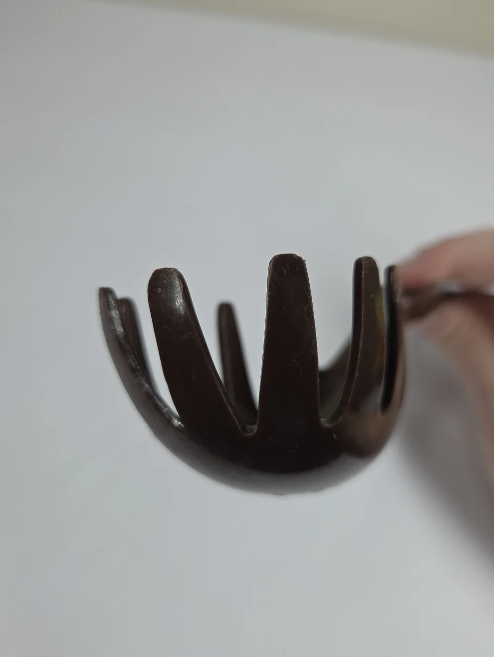 Vtg Ekco USA Brown Nylon Slotted Spaghetti Pasta Serving Spoon Dishwasher Safe